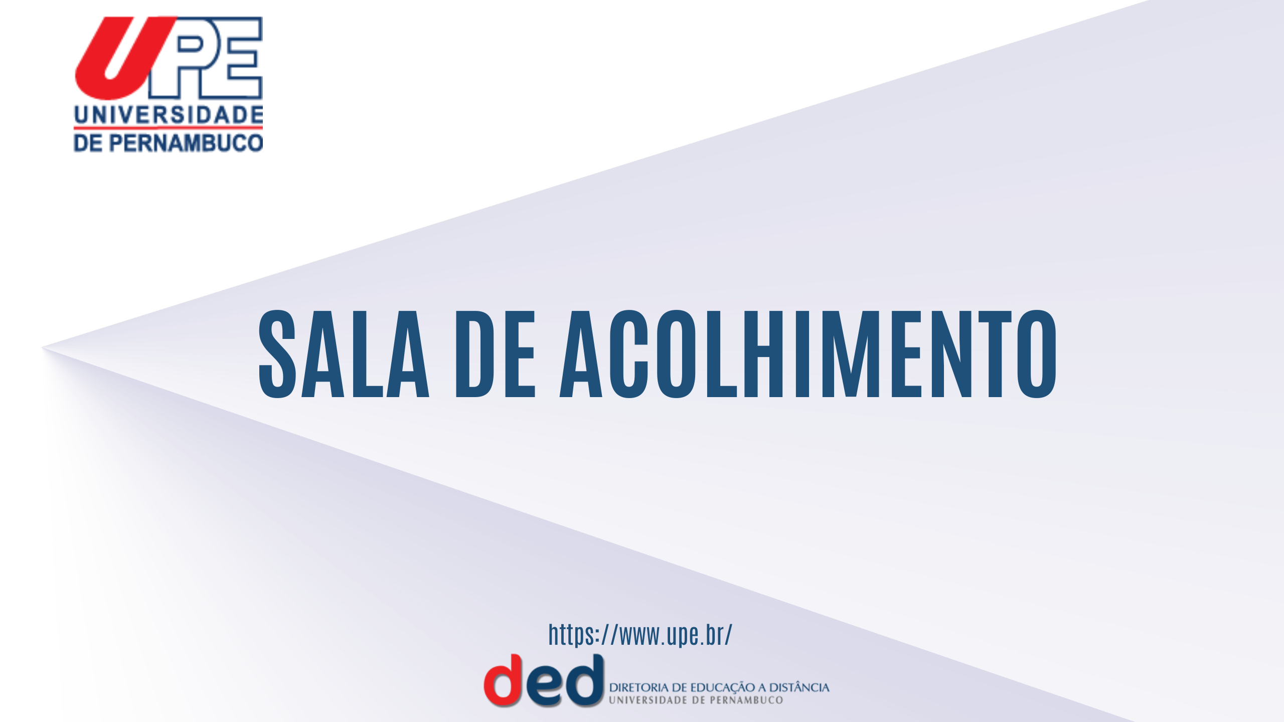 Sala de Acolhimento Graduação EAD 2025.1