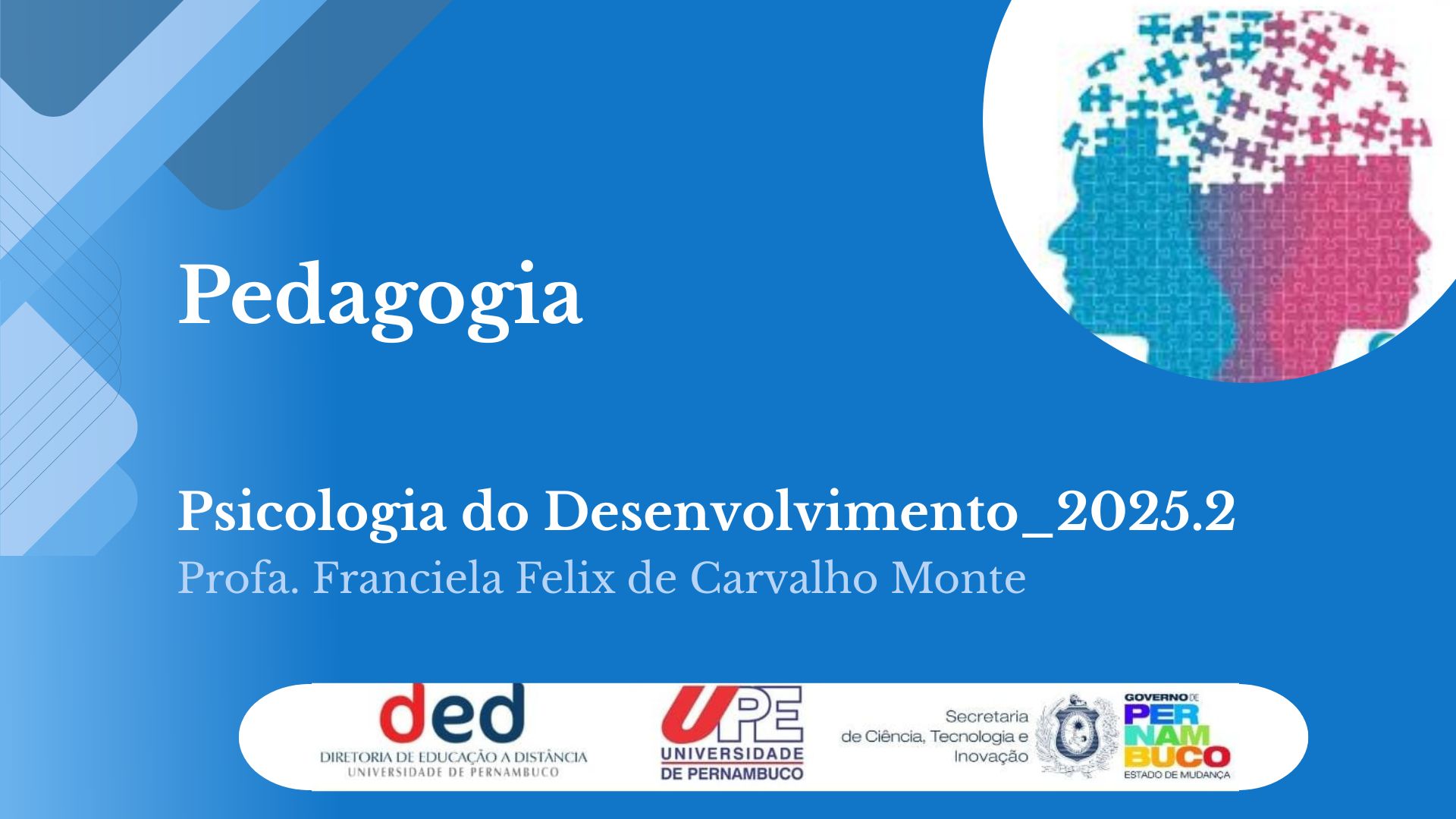 Psicologia do Desenvolvimento | PED 2025.2