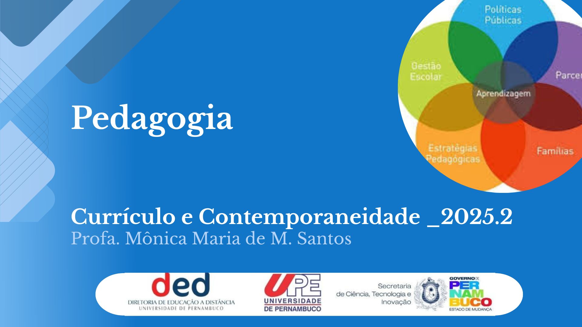 Currículo e Contemporaneidade | PED 2025.2