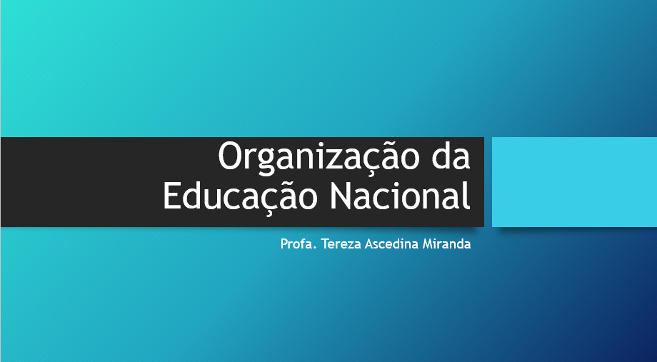 Organização da Educação Nacional | 2024.2 PED